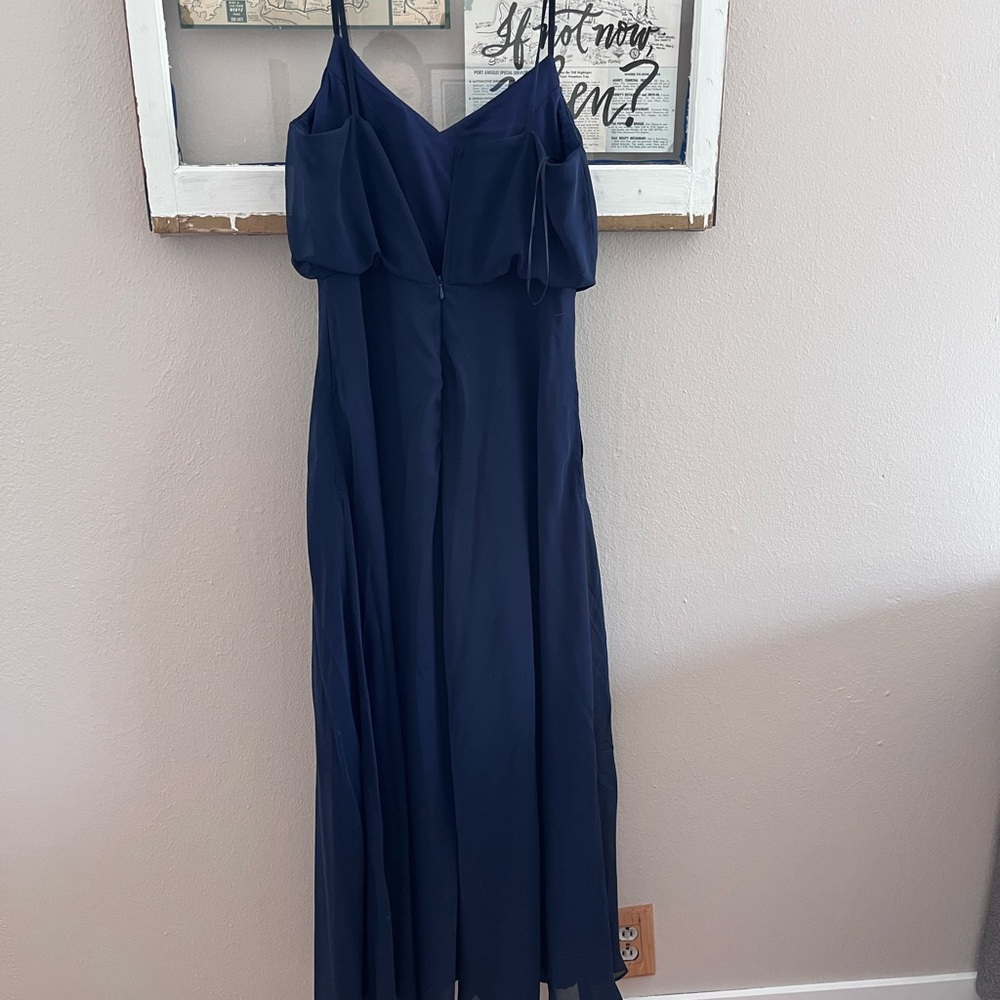 Navy Blue Bridesmaid’s Dress